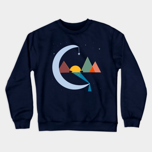 River runs through it Crewneck Sweatshirt by Whettpaint